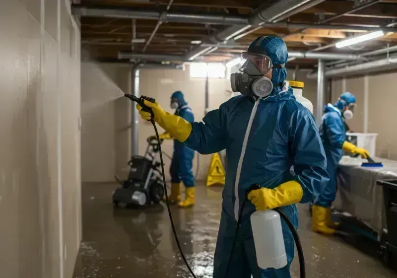 Basement Sanitization and Antimicrobial Treatment process in Harlingen, TX